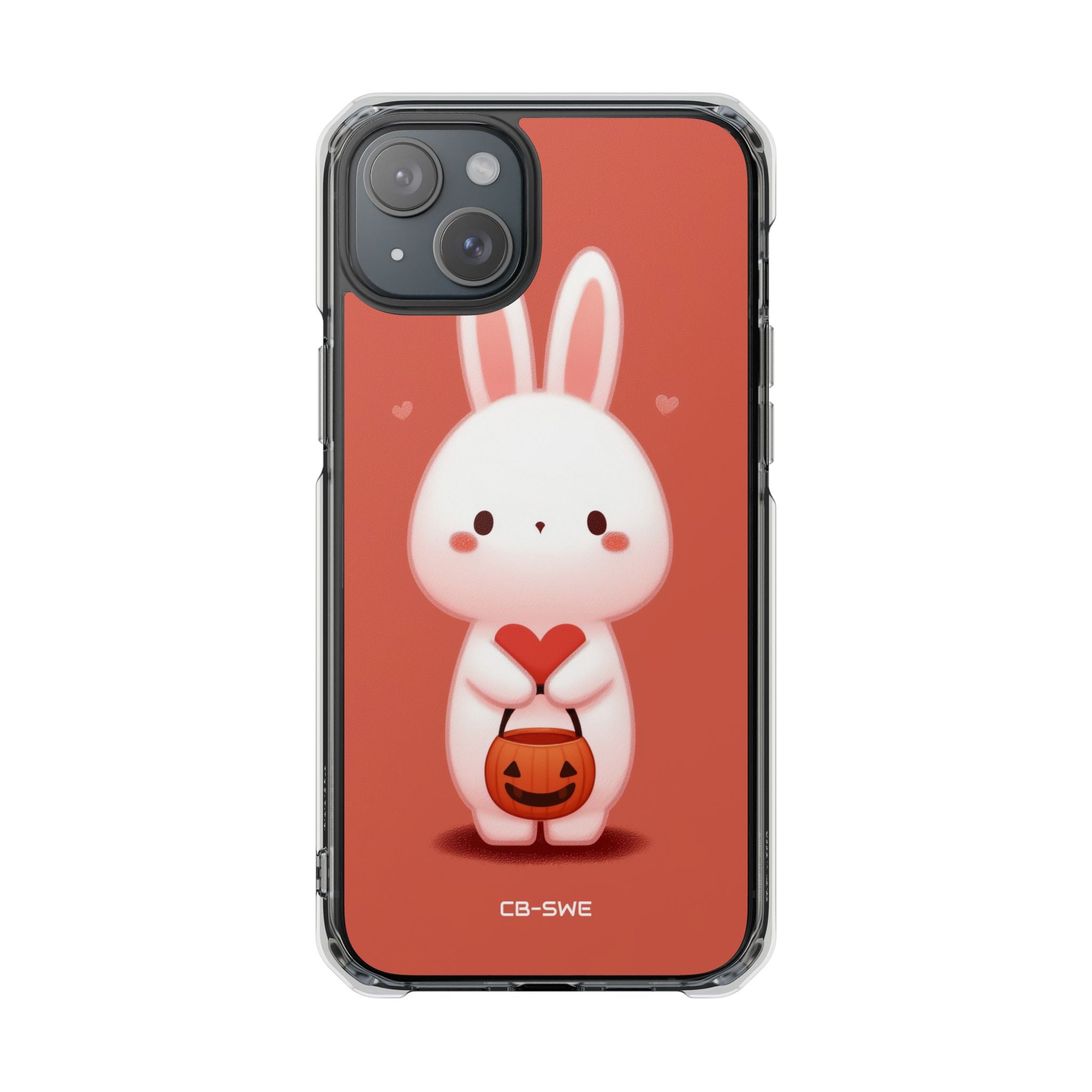Bunny Holds Heart iPhone Case - Impact