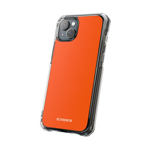 Orange Crayola | Handyhülle für iPhone (Clear Impact Case – magnetisch) 