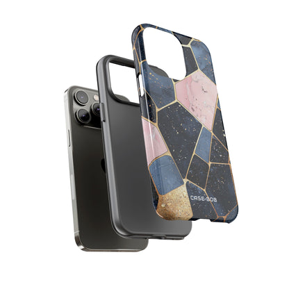 Golden Mosaic iPhone 14 Pro Max Case - Tough