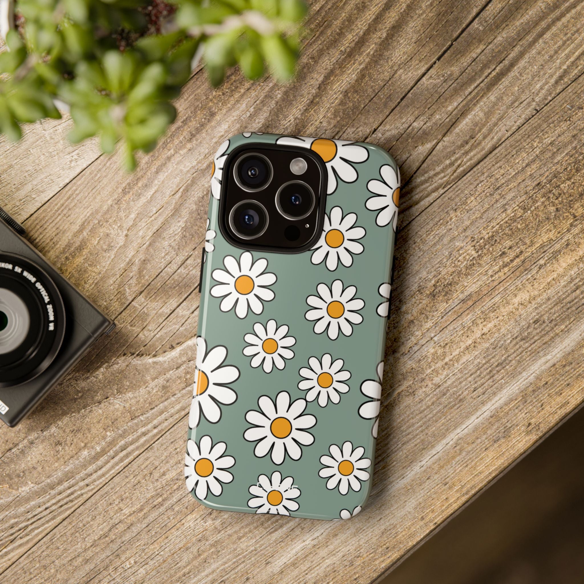 Daisies Dance Playfully - iPhone Case