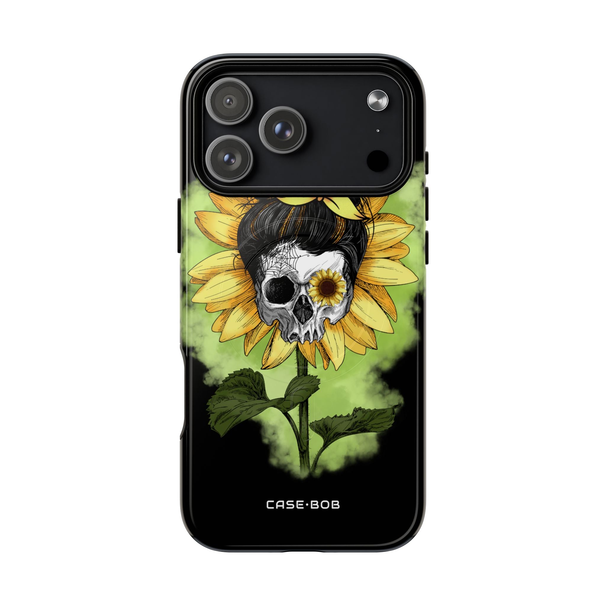 Sunflower Skull iPhone 17 Pro Max Case - Tough+