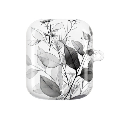 Silver Leaves - AirPods Case