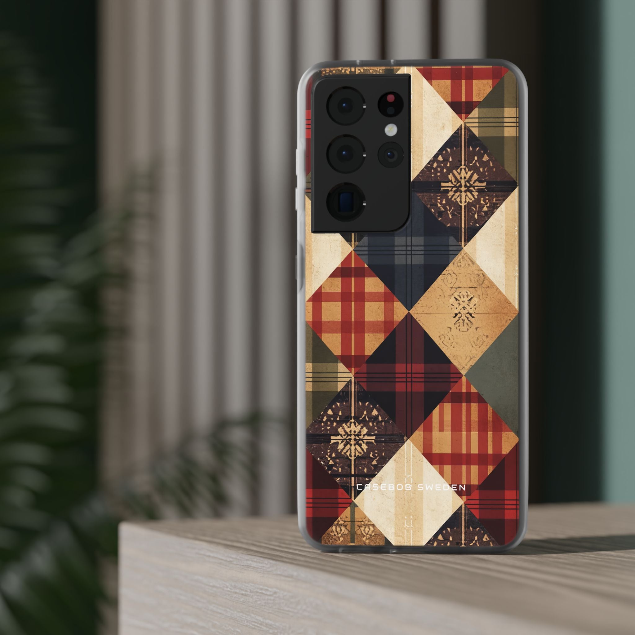 Rustic Geometric Patchwork Harmony Samsung S21 - Flexi Phone Case