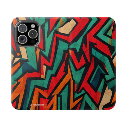 Jagged Flame - iPhone 16 Pro Case - Wallet