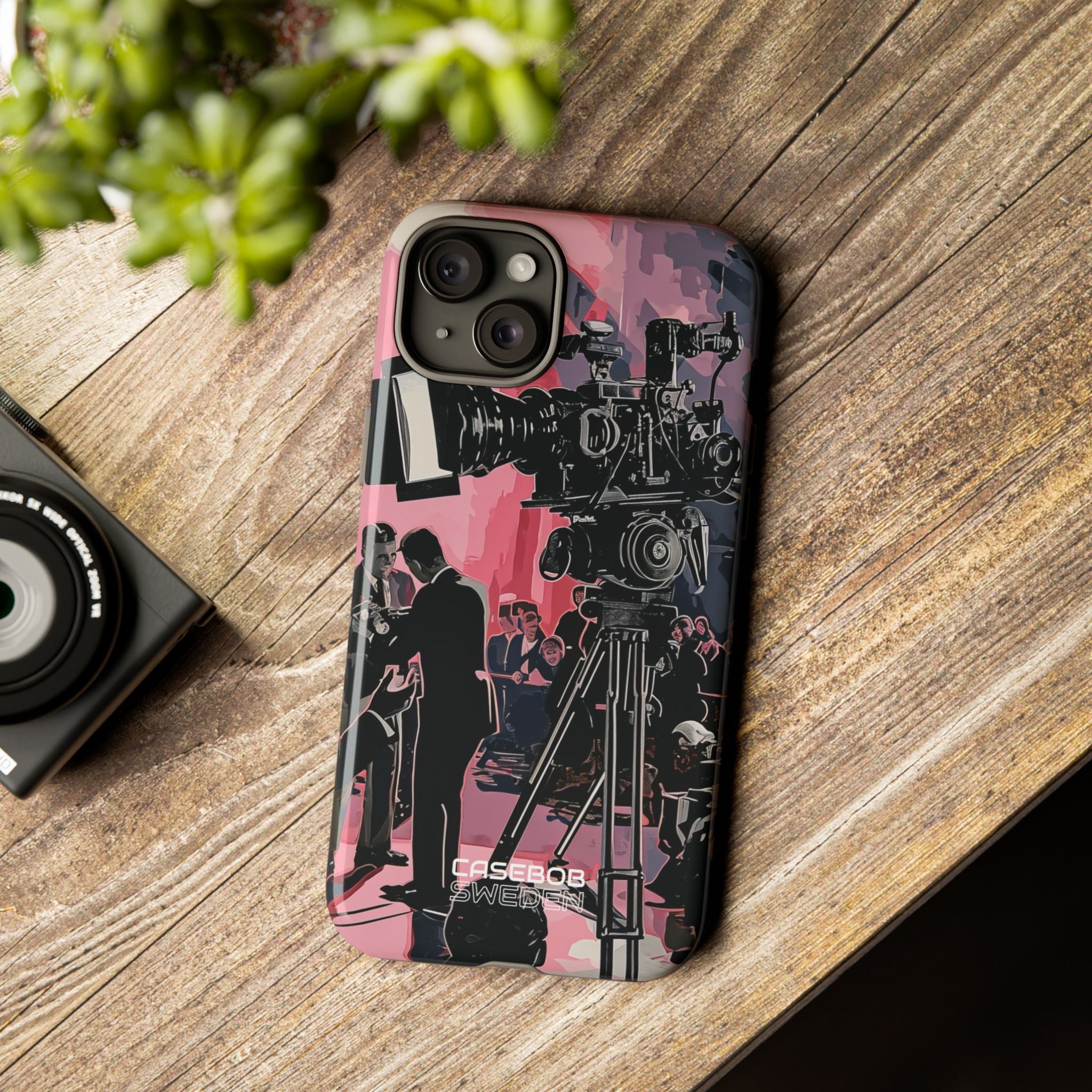 Vintage Cinema Dreams iPhone 15 - Tough