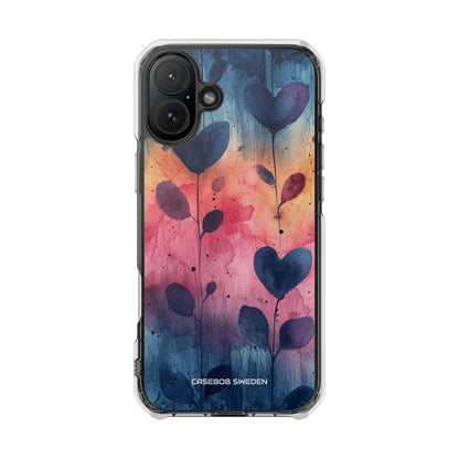 Watercolor Heart Art - Clear Impact iPhone 16 Phone Case