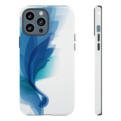 Blue Feathers - Protective Phone Case