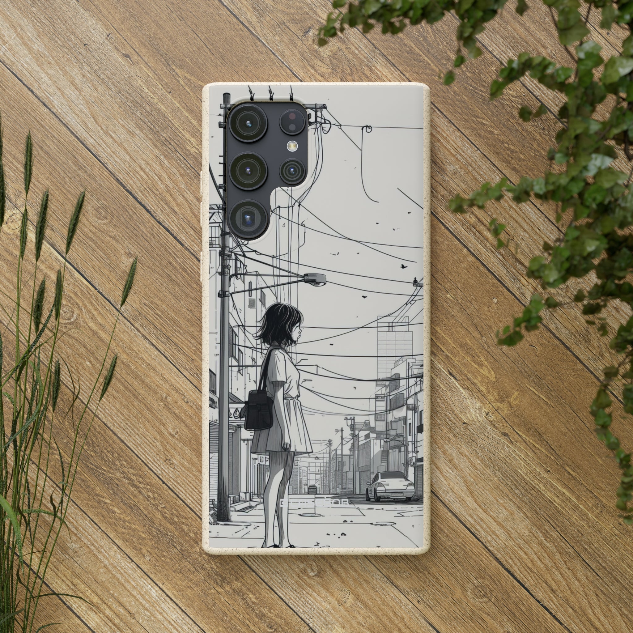 Urban Solitude Sketch | Biodegradable Phone Case