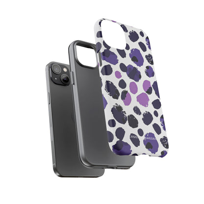 Purple Inkblots iPhone 14 - Tough Phone Case