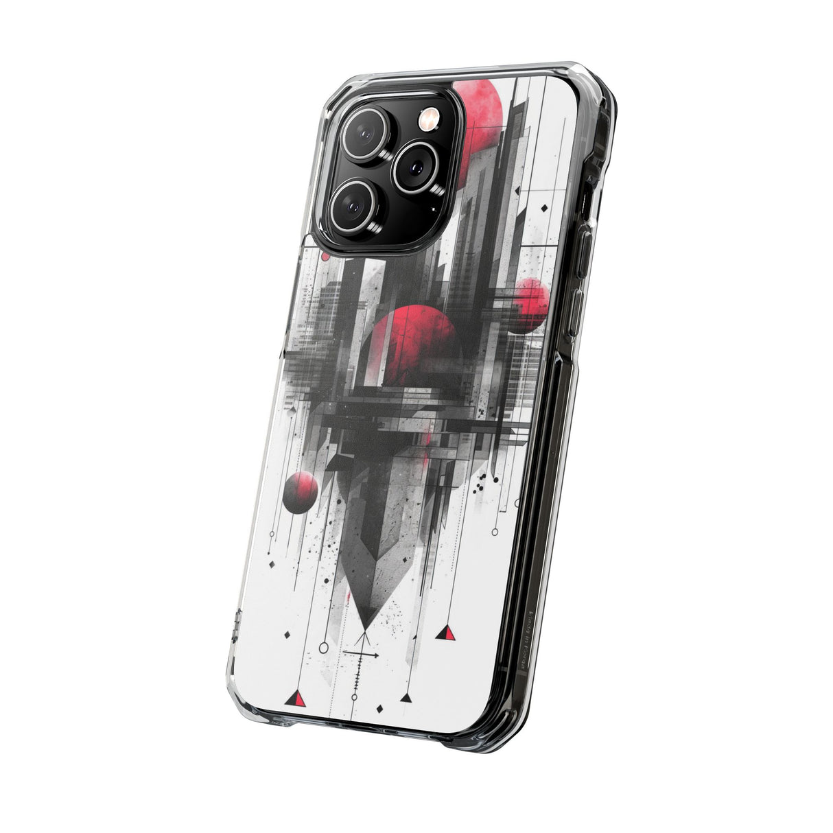 Cyber Gridscape - Phone Case for iPhone (Clear Impact - Magnetic)