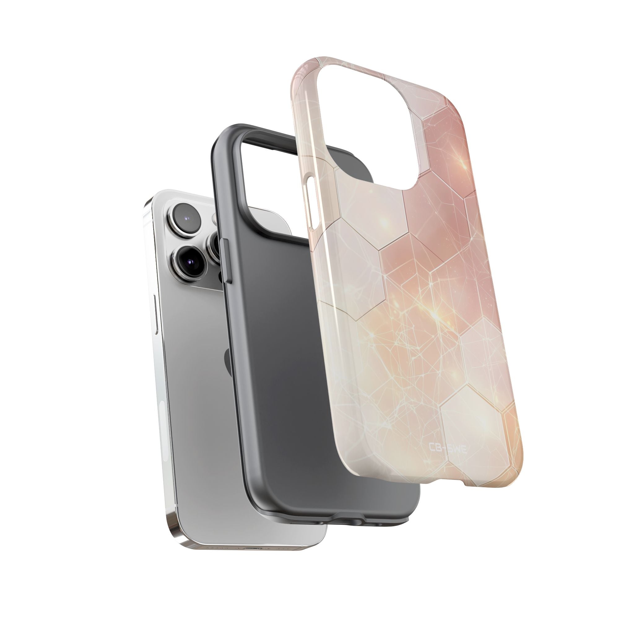Hexagons Reflect Light - iPhone Case