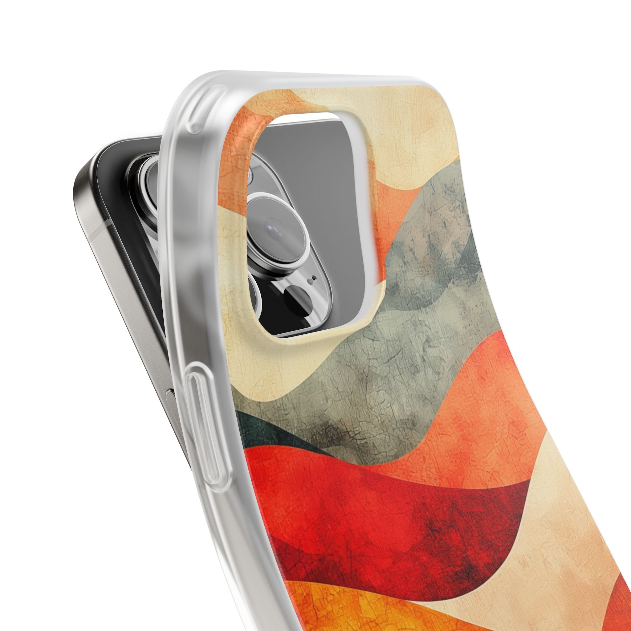 Cracked Wave Sunset iPhone 16 Pro Max Case - Soft