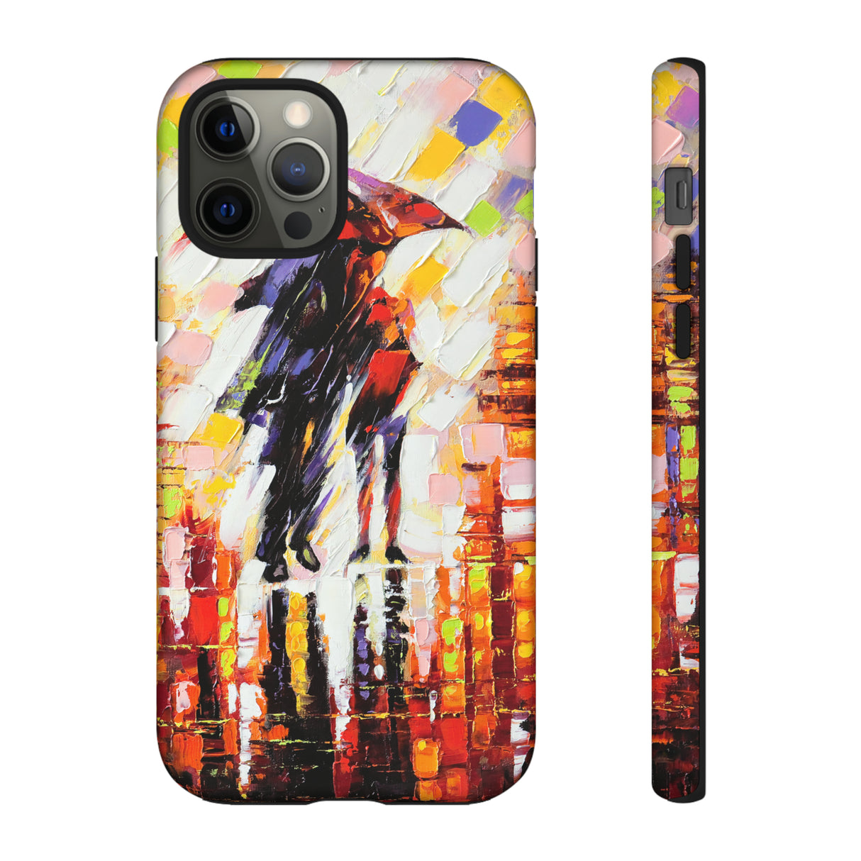 Oil Panting - Enamoured under Umbrella - Protective Phone Case