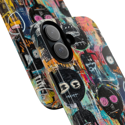 Black Silhouettes iPhone 16 Plus Case - Tough