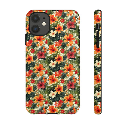 Tropical Blooms Flourish - iPhone Case