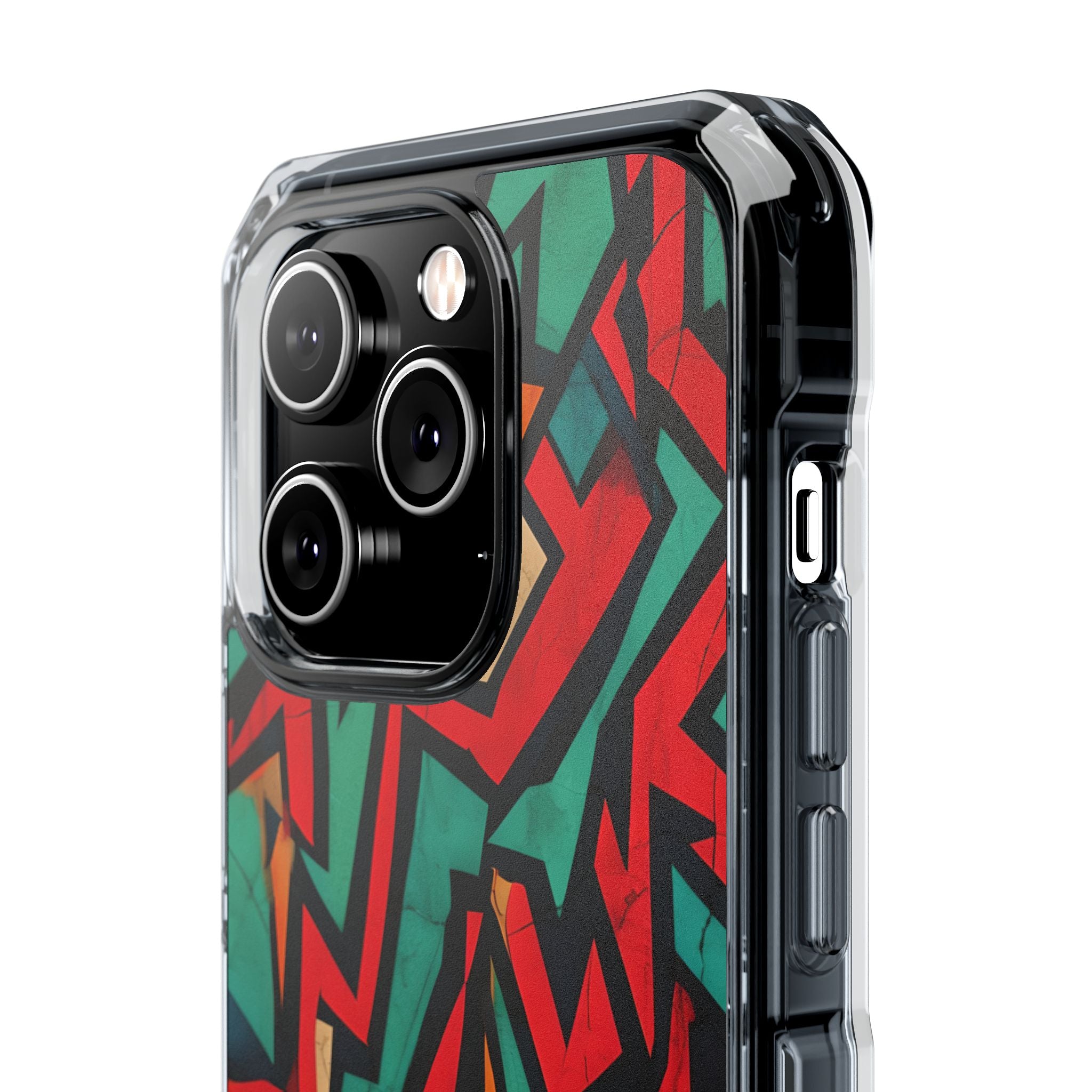Crimson Zigzag iPhone 14 Pro Case - Impact