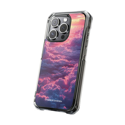 Pink Purple Clouds - Clear Impact iPhone 15 Phone Case