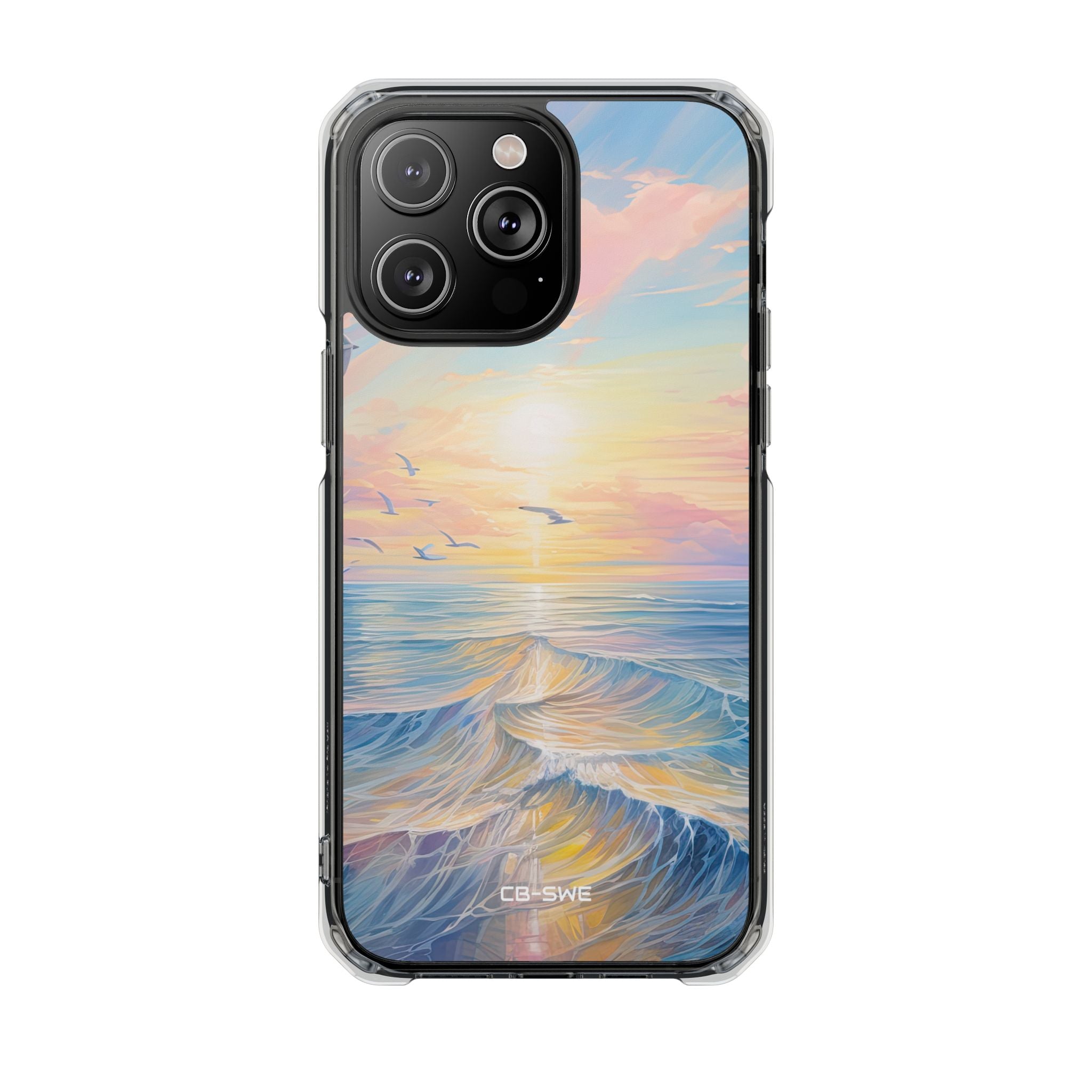 Gentle Waves Embrace iPhone Case - Impact