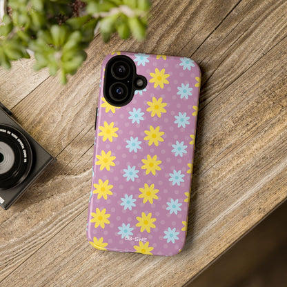 Flower Dots Dance - iPhone Case