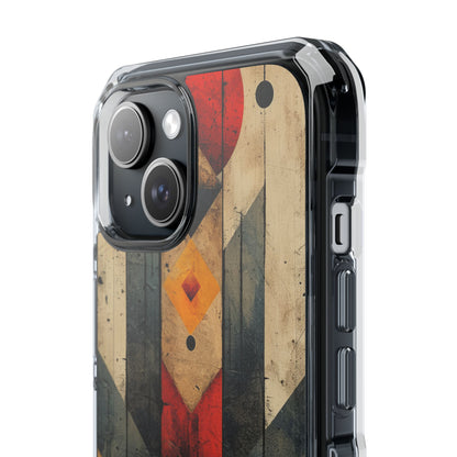 Geometric Fire Rise iPhone 15 - Impact Clear+