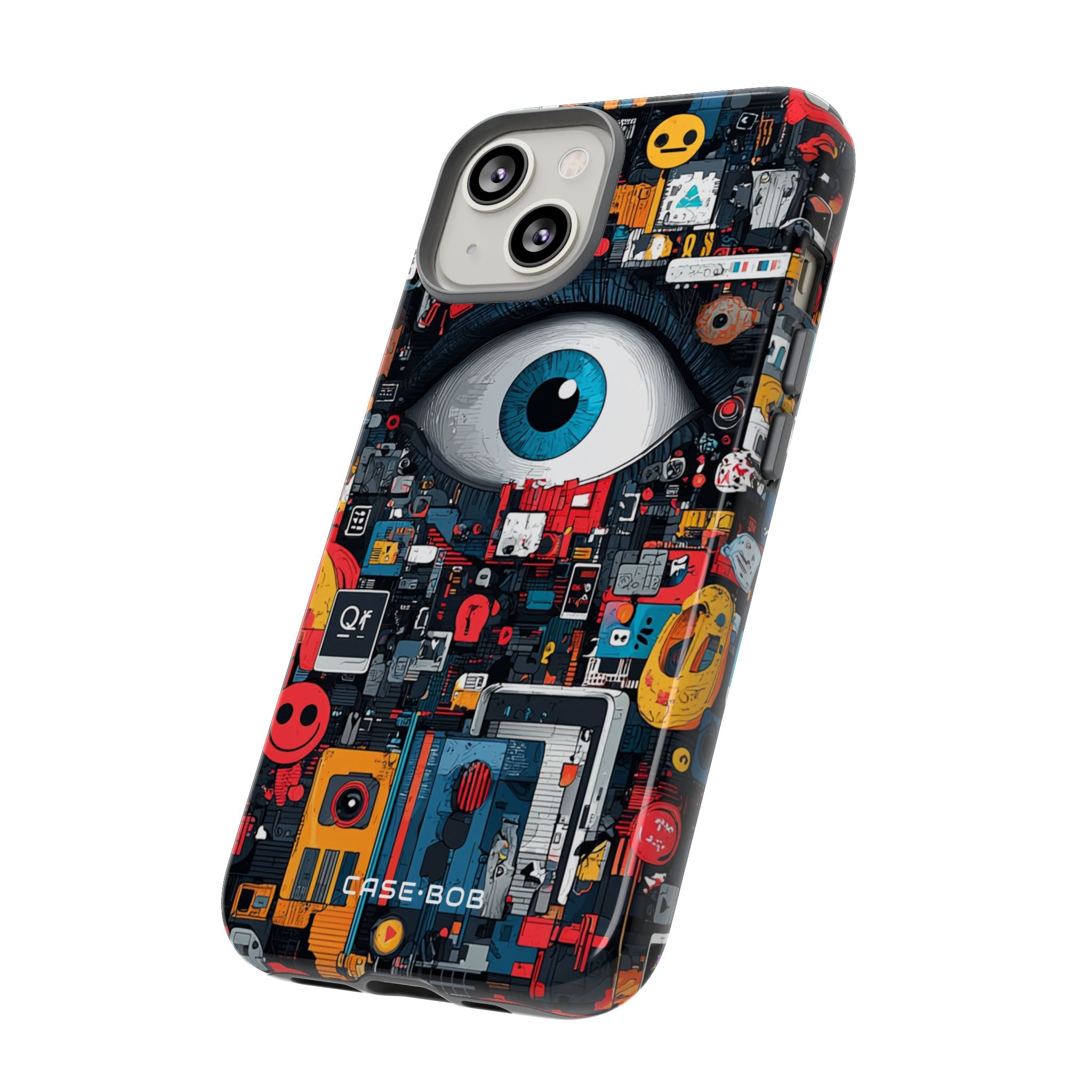 Digital Eye Blue iPhone 14 Case - Tough