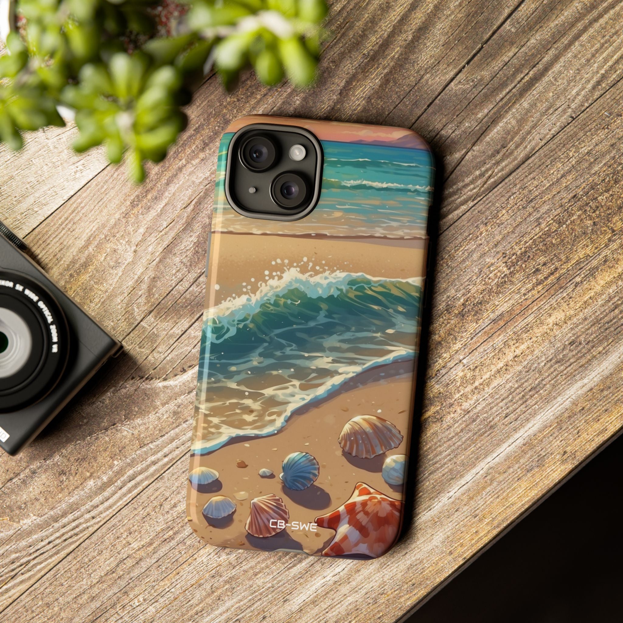 Seashells Kiss Shore - iPhone Case