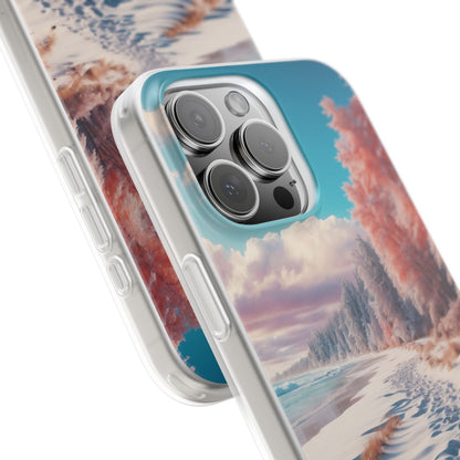 Snowy Footprints iPhone 16 Pro Max Case - Soft