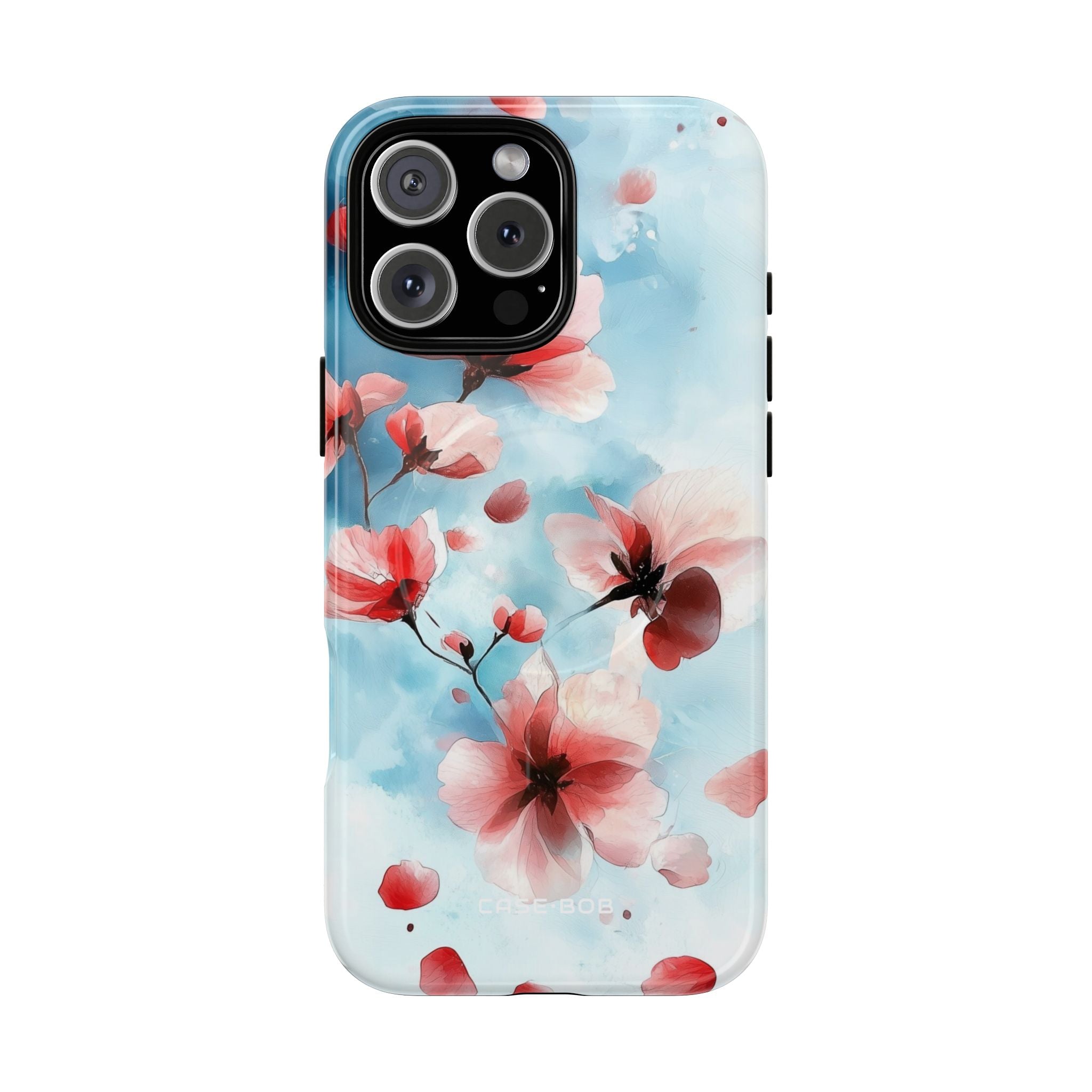 Pink Blossom Drift iPhone 16 Pro Max Case - Tough+