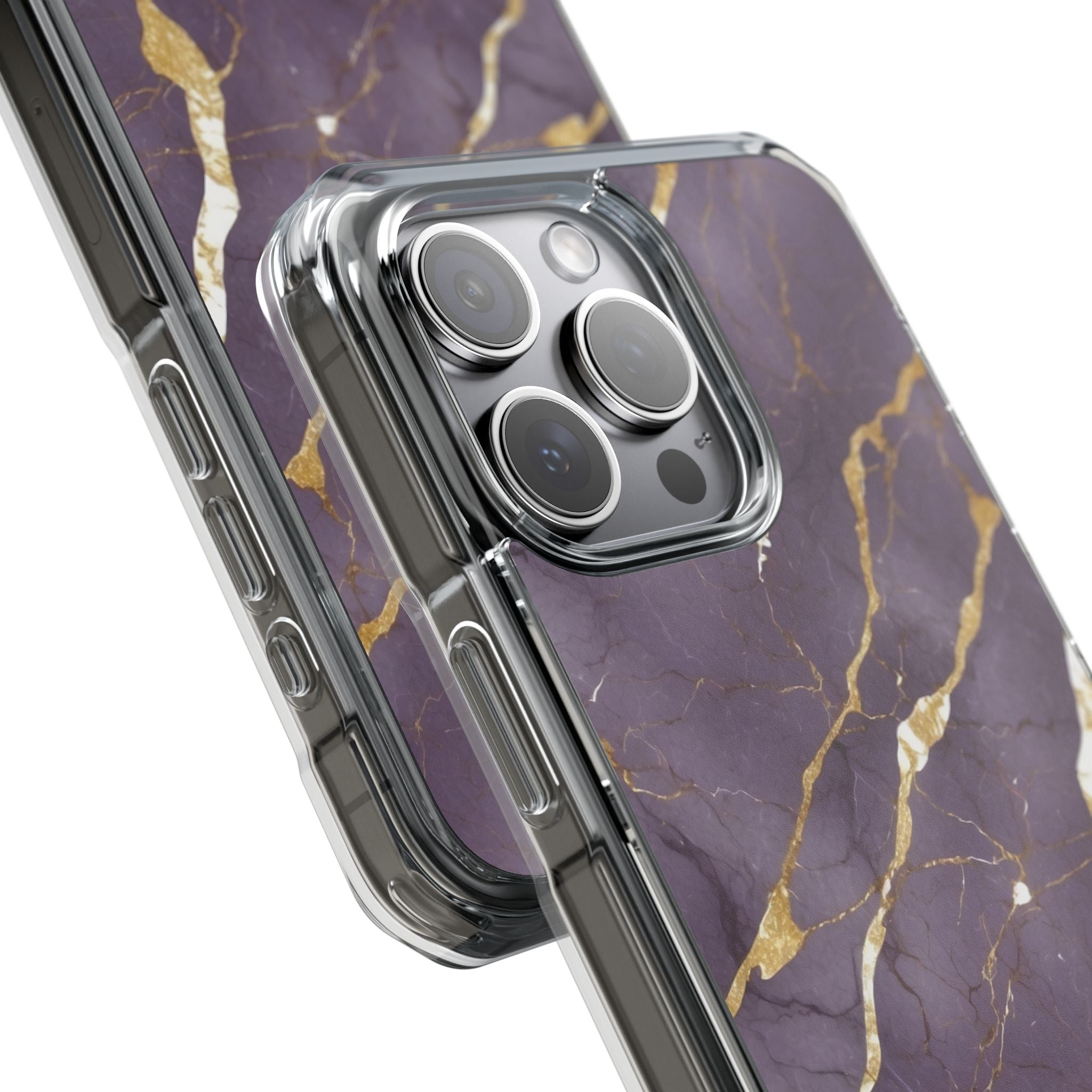 Golden Veins Flowing iPhone Case - Impact
