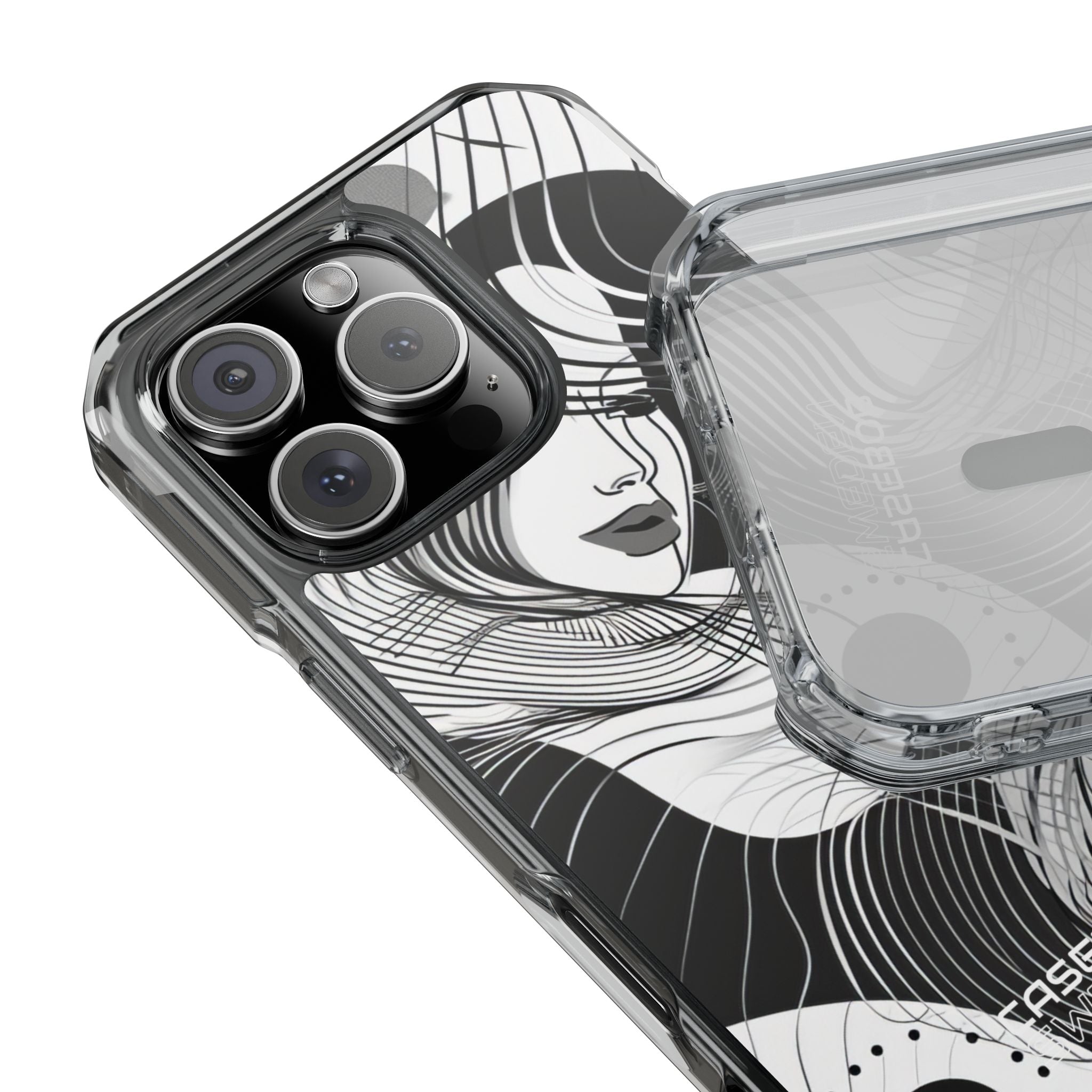 Orange Wave Motion iPhone 16 - Impact Clear+