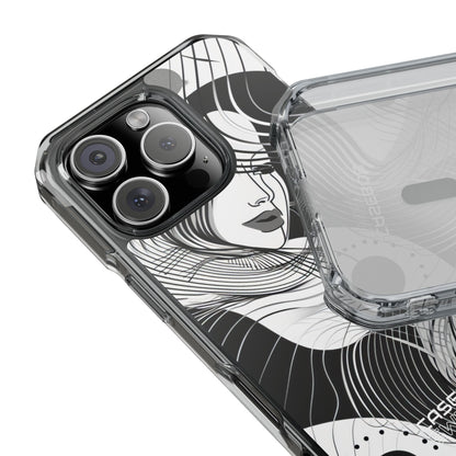 Orange Wave Motion iPhone 16 - Impact Clear+