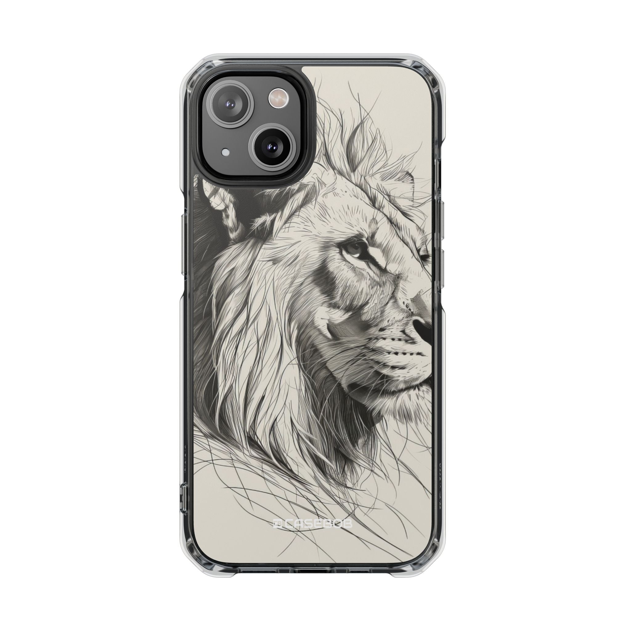 Majestic Linework Lion - Phone Case for iPhone