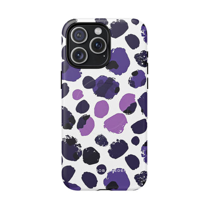 Purple Inkblots iPhone 15 | Tough+ Phone Case