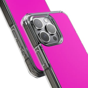 Hot Magenta | Phone Case for iPhone (Clear Impact Case - Magnetic)