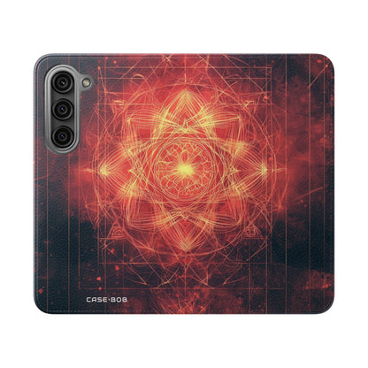 Glowing Mandala - Samsung S23 Case - Wallet