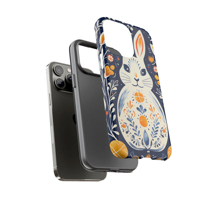 Floral Rabbit Joy - iPhone Case