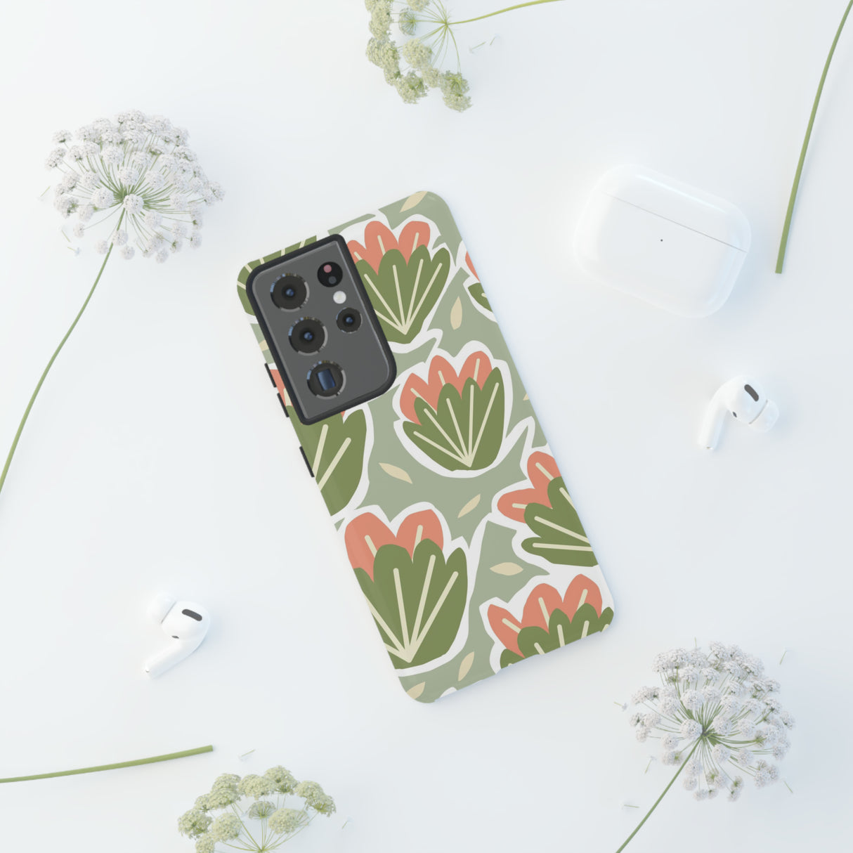 Earth Happy Flower - Protective Phone Case