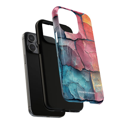 Cracked Earth Mosaic - Tough + MagSafe® iPhone 15 Phone Case