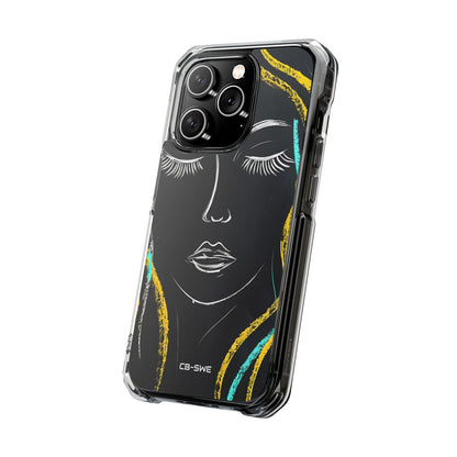 Vivid Minimalist Portrait iPhone Case - Impact