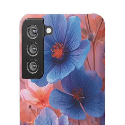 Harmonious Blooming Blues and Pinks Samsung S21 - Slim Phone Case