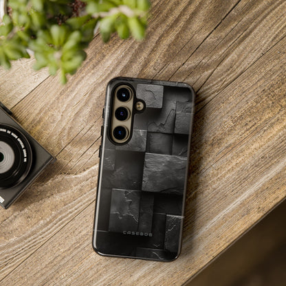 Black Geometric Elegance - Protective Phone Case