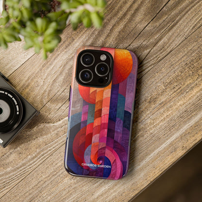 Purple Orange Abstract - Tough iPhone 16 Phone Case