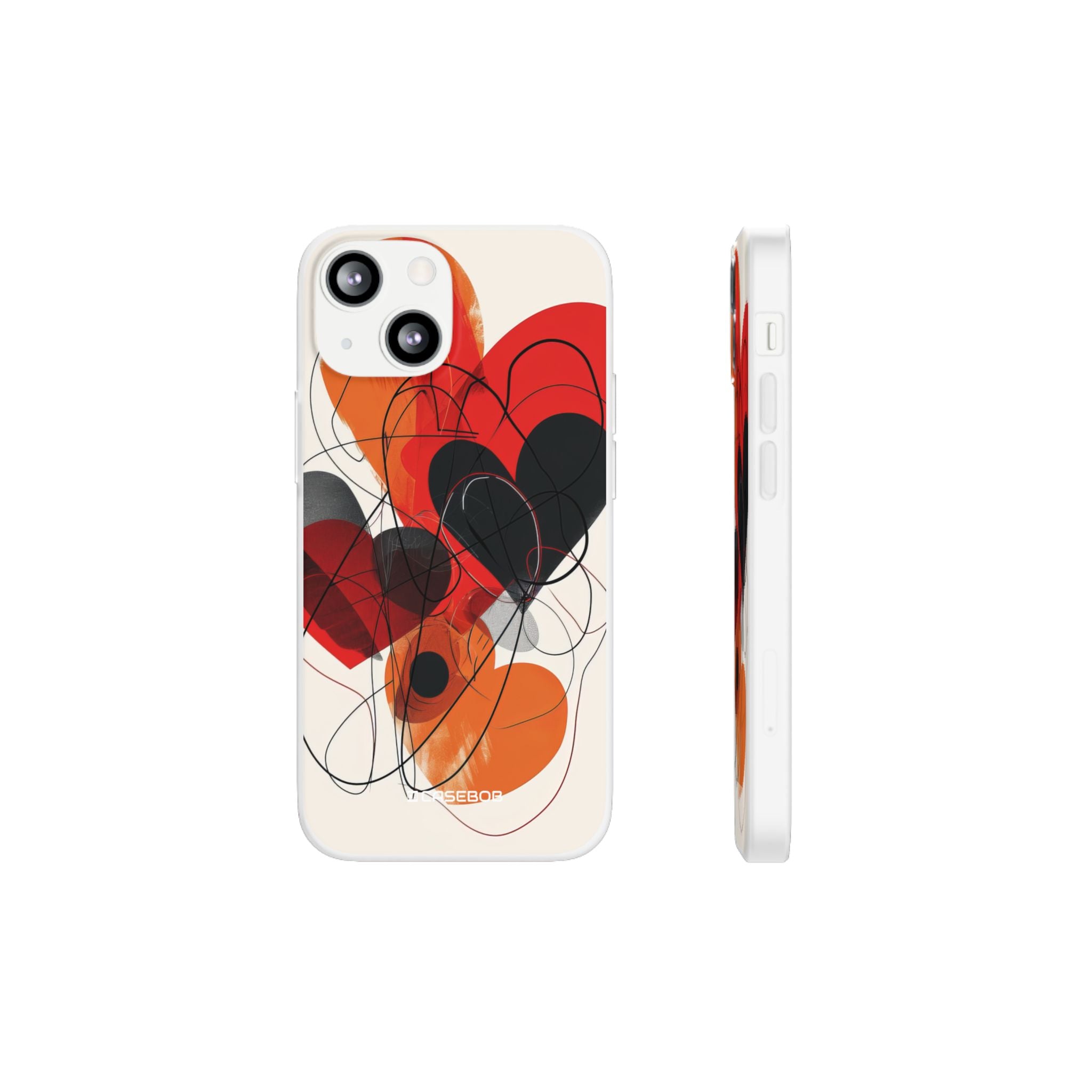 Fiery Hearts | Flexible Phone Case for iPhone