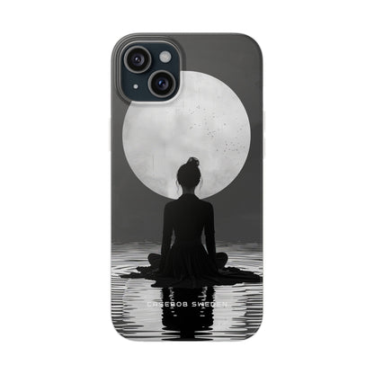 Zen Serenity Moon Reflection iPhone 15 - Flexi Phone Case