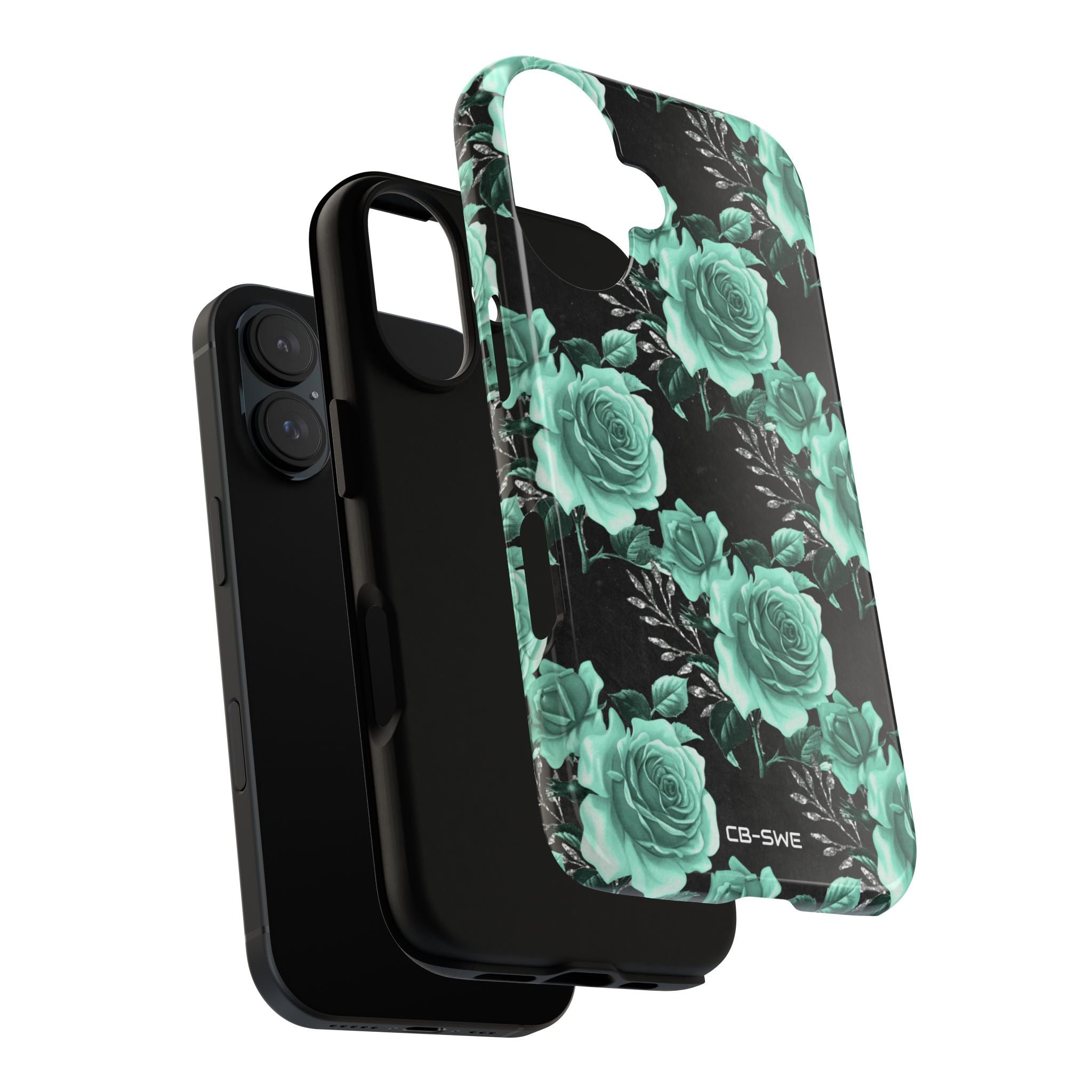 Turquoise Rose Symphony - iPhone Case