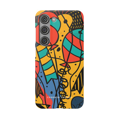 Playful Lines in Motion Samsung S23 - Slim Phone Case