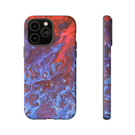 Blue Lava Ink Art iPhone Case (Protective) iPhone 14 Pro Max Matte Phone Case