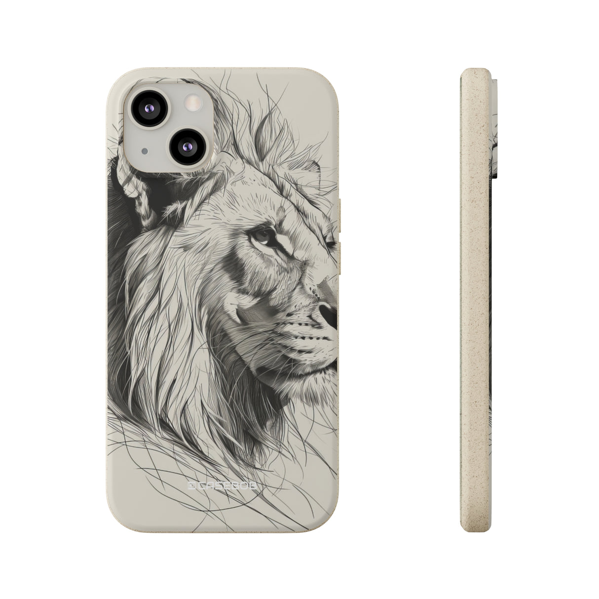 Majestic Linework Lion | Biodegradable Phone Case