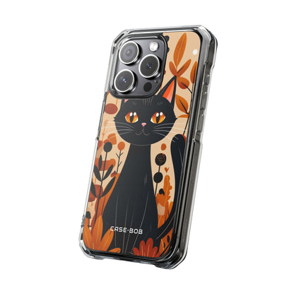 Black Cat Glow iPhone 15 Pro Case - Impact