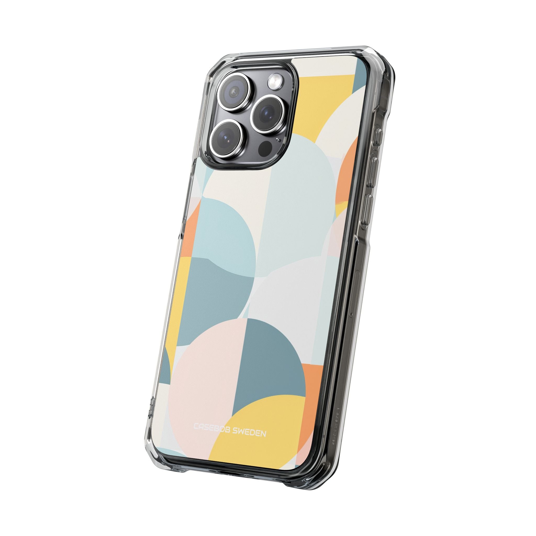 Abstract Geometric Calm - Clear Impact iPhone 15 Phone Case